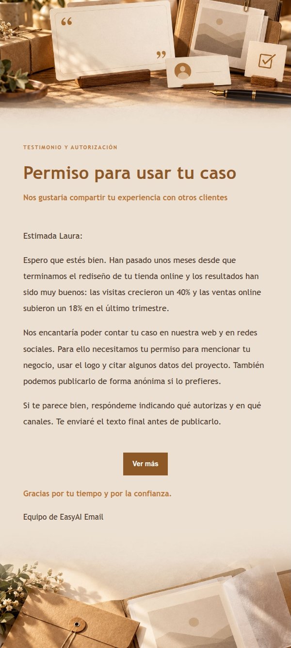 Solicitud de Testimonio y Autorización de Caso