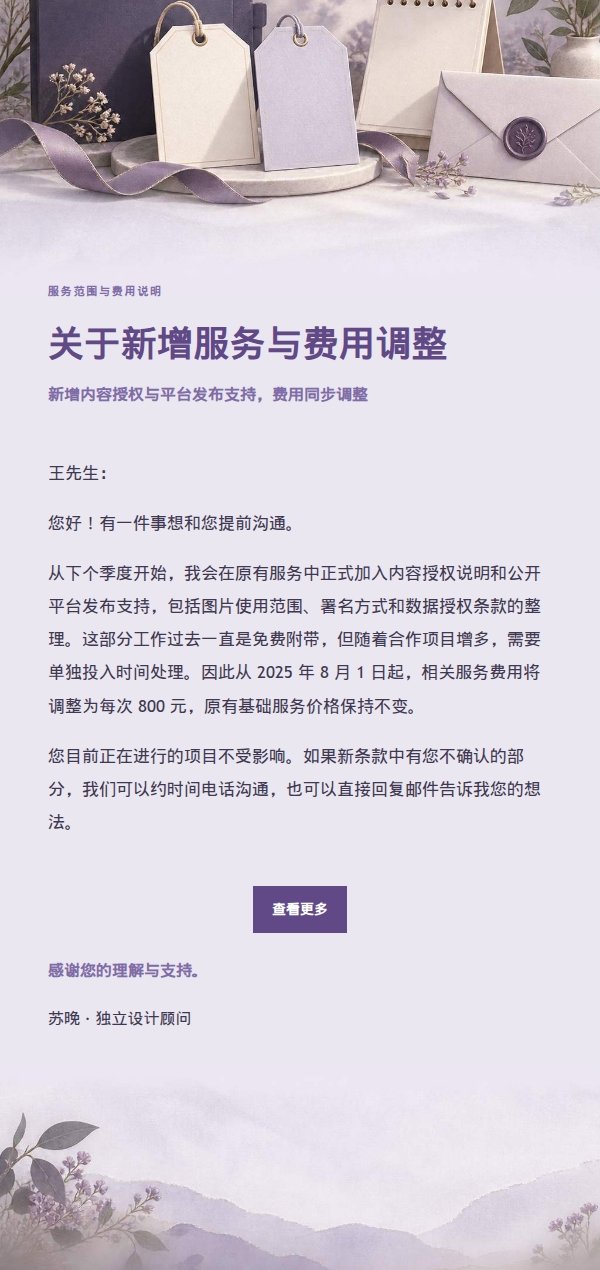 丁香纸品老客户调价通知 2