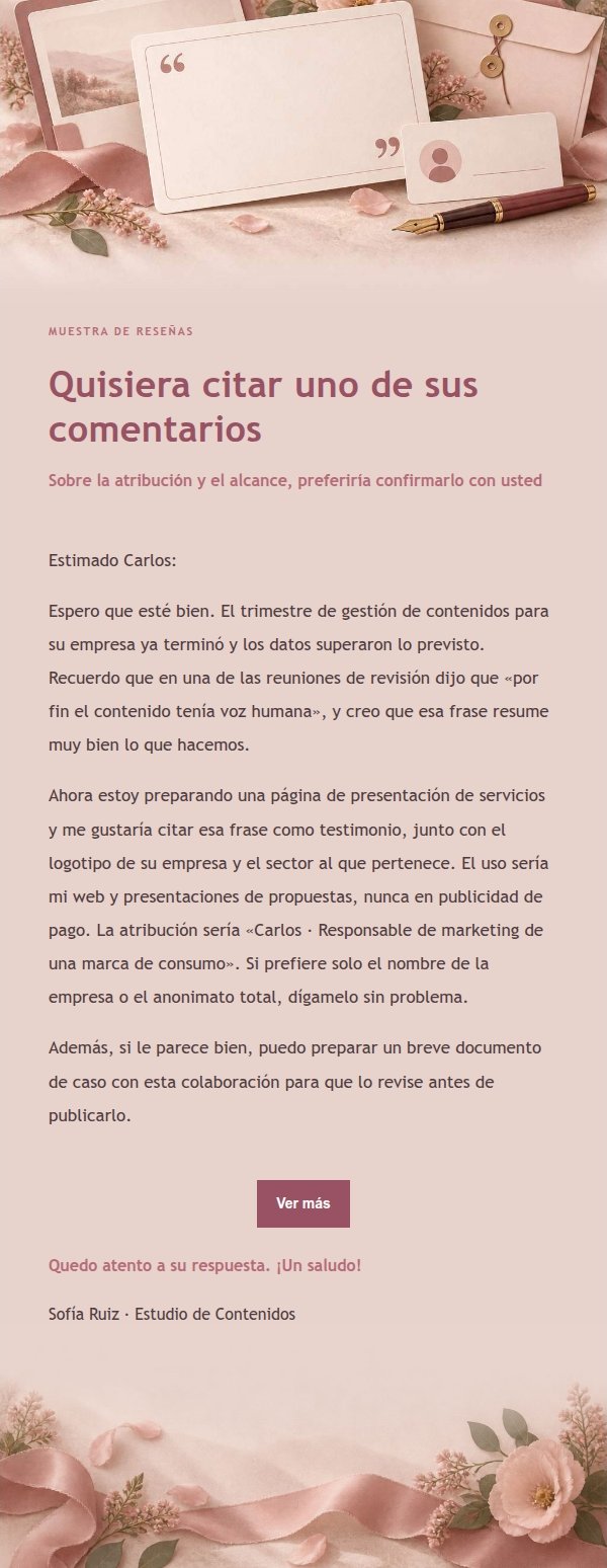Carta de Autorización de Testimonios con Estilo Recibo Floral 2
