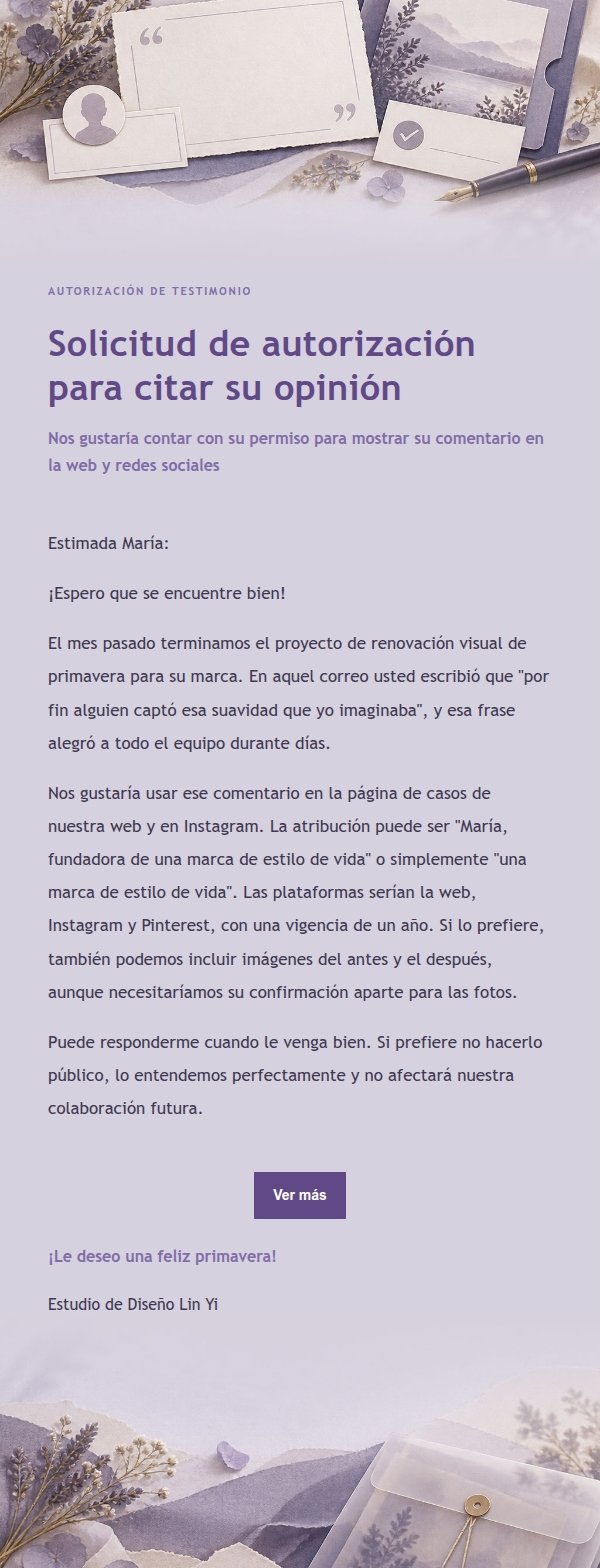 Solicitud de Autorización de Testimonios con Estilo Papelería Lila
