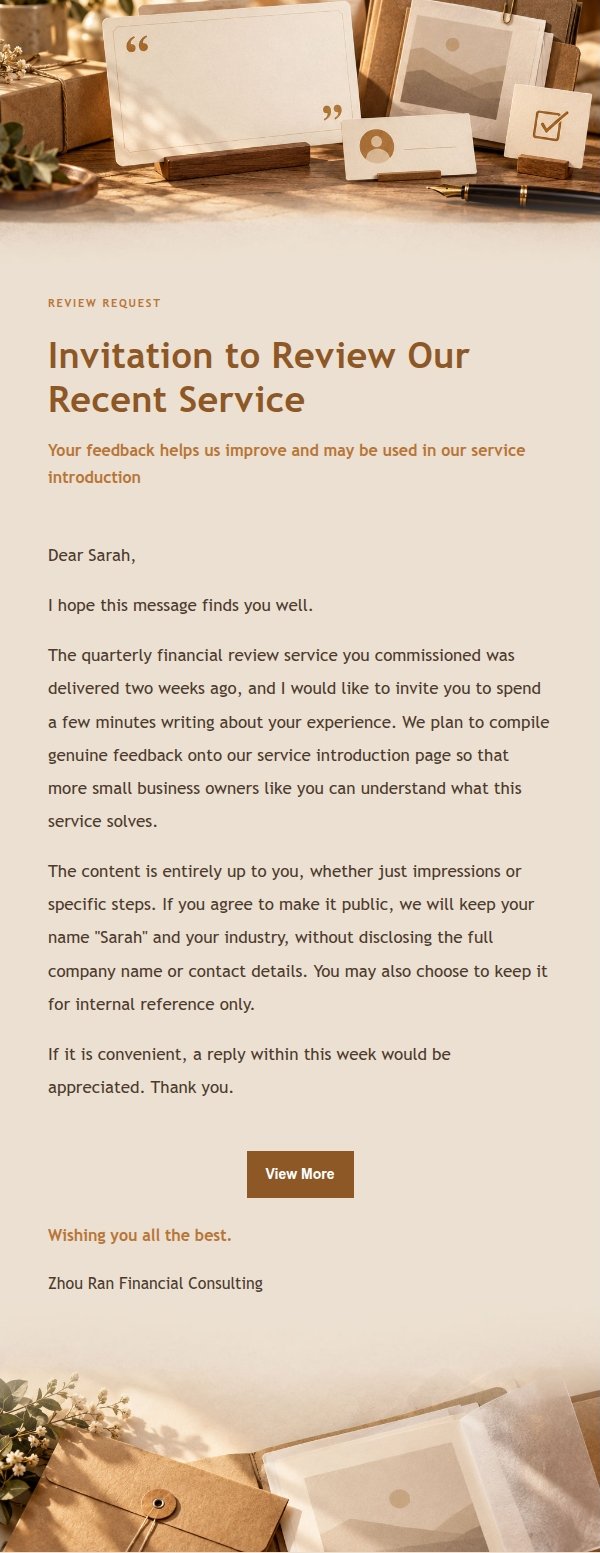 Amber Workbench Testimonial Permission Request Email 2