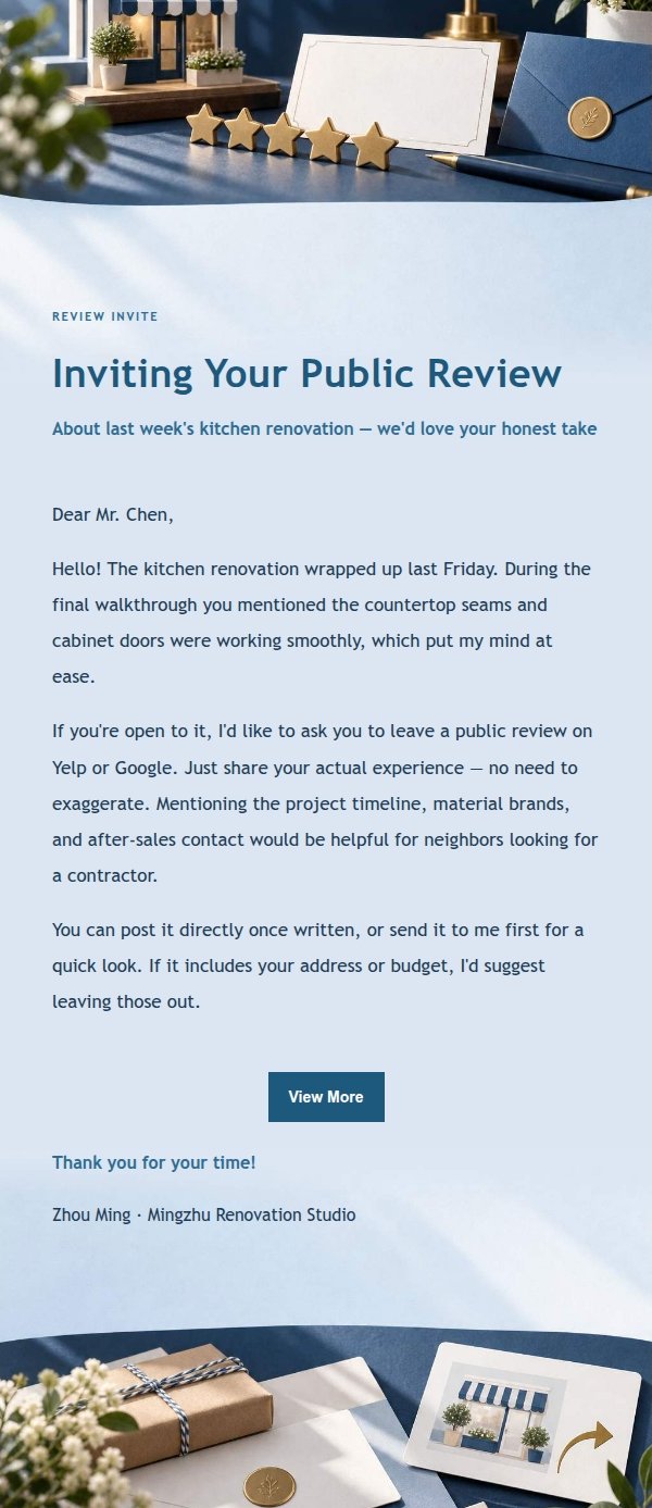 Navy Ledger Review Request Email