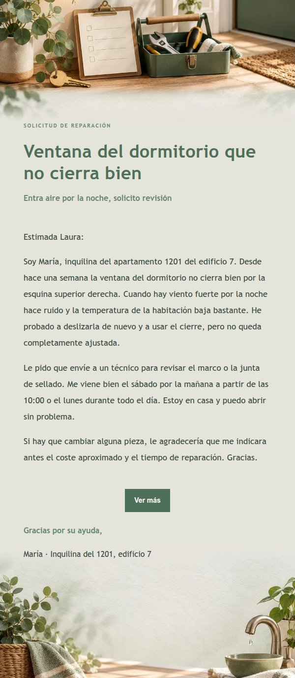 Correo de Solicitud de Reparación Estilo Estudio Salvia 2