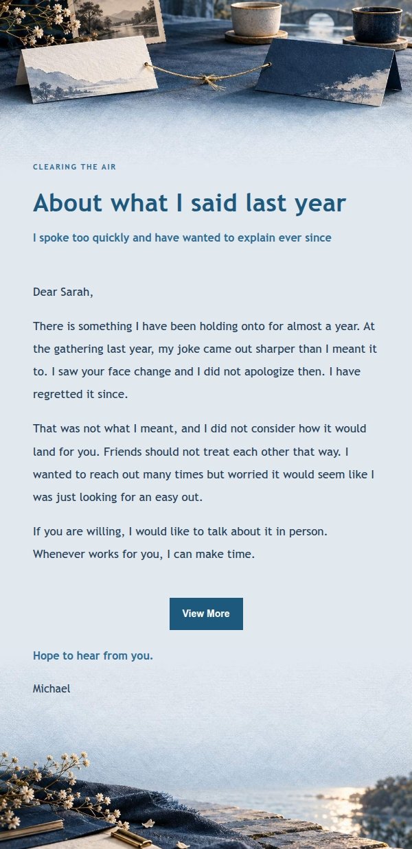 Navy Ledger Apology Reconnect Email 2