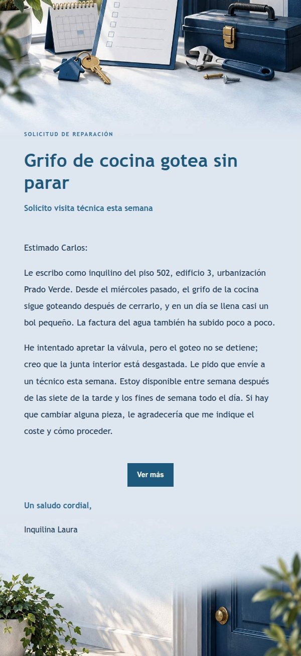 Solicitud de Reparación Estilo Libro Azul