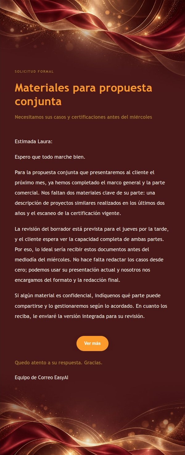 Solicitud Formal con Cinta Dorada Burdeos 2