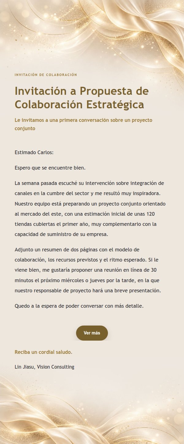 Invitación de Propuesta con Cinta de Satén