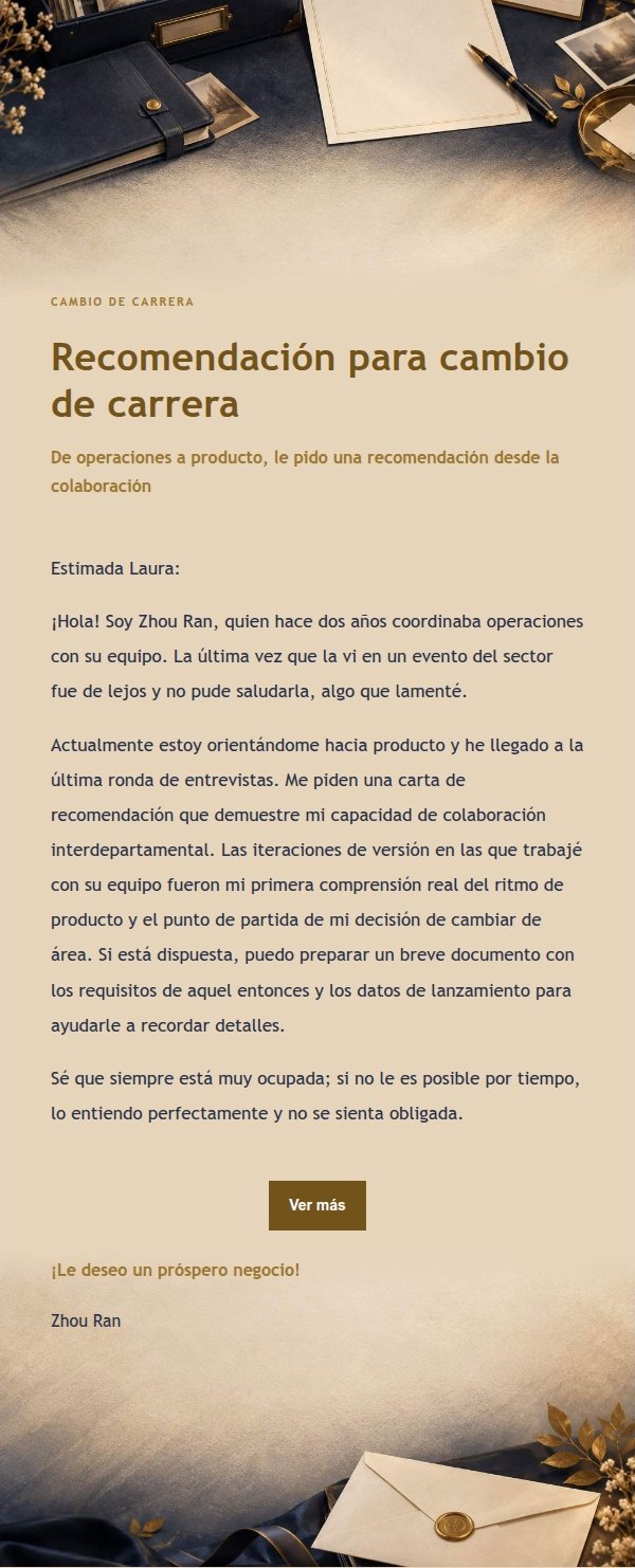Carta Nocturna de Recomendación 2