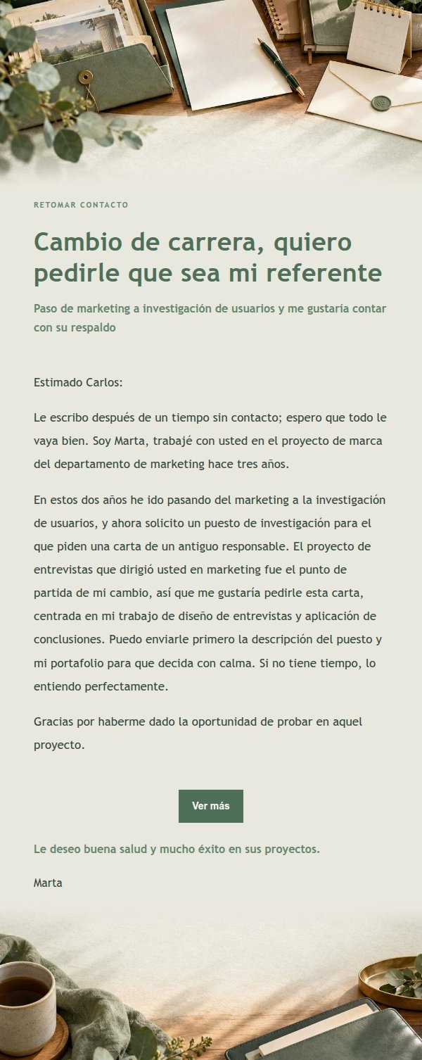 Solicitud de Carta de Recomendación a Antiguo Jefe 2