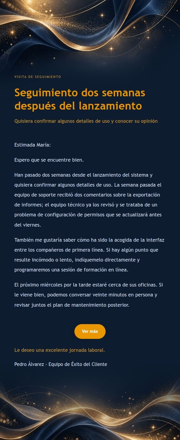 Seguimiento de Colaboración Azul Marino y Oro 2