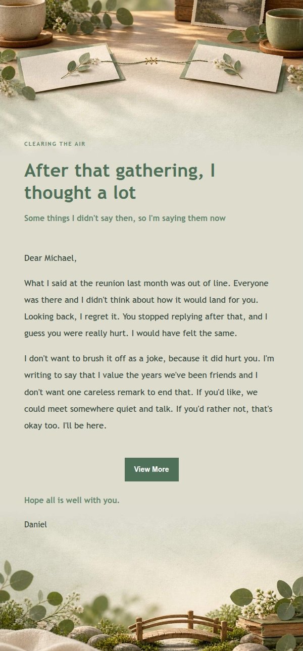 Sage Studio Apology to a Friend 2