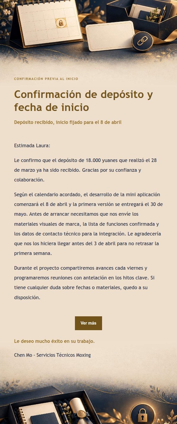 Carta de Solicitud de Depósito con Filigrana Nocturna 2