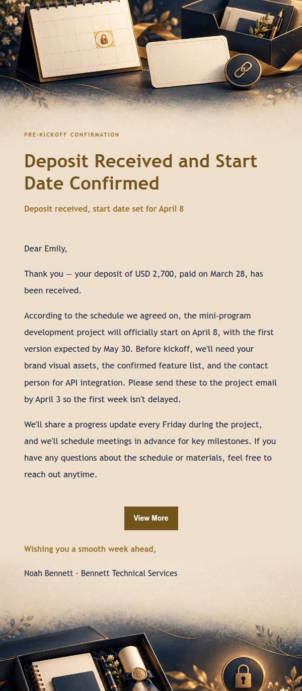 Midnight Gilded Deposit Request Letter 2