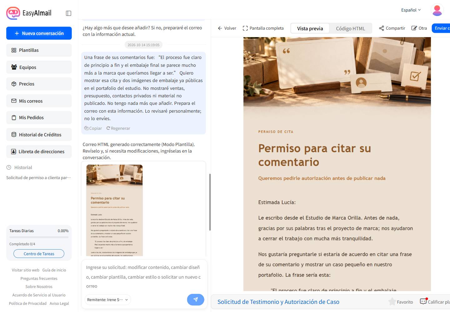 Cómo pedir permiso para usar un testimonio o caso de cliente