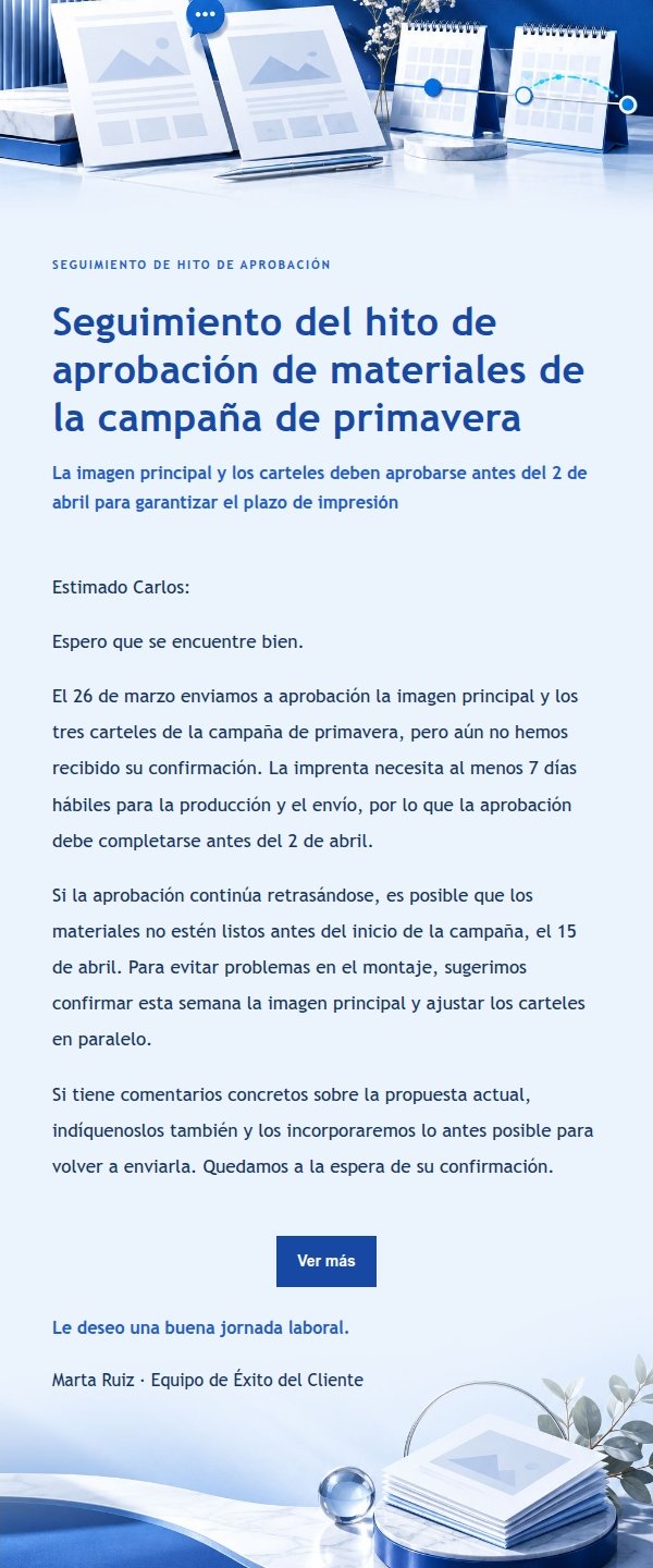 Recordatorio de Plazos y Cronograma Estilo Editorial Azul Cobalto 2