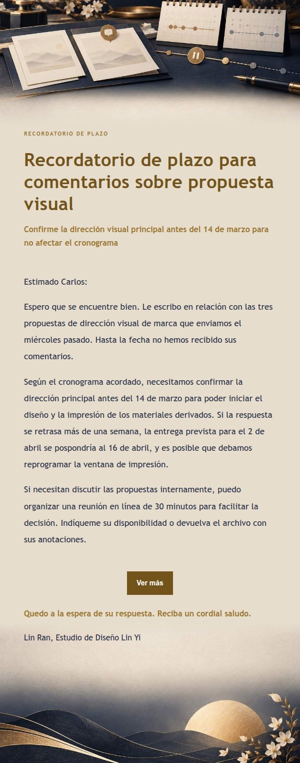 Recordatorio de Plazos con Estilo Nocturno Dorado
