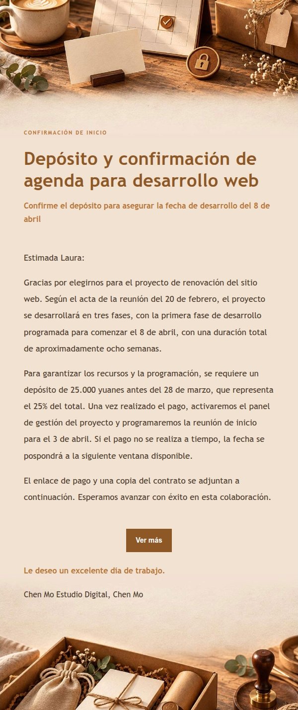 Solicitud de Depósito con Estilo Taller Ámbar 2