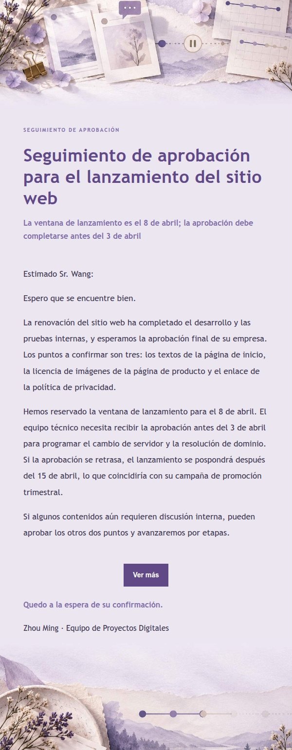 Recordatorio de Plazos y Cronograma con Papel Lila 2