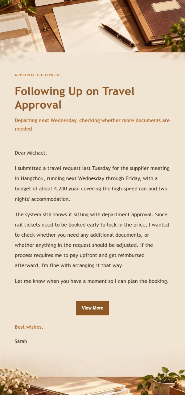 Amber Workbench Formal Request Email 2