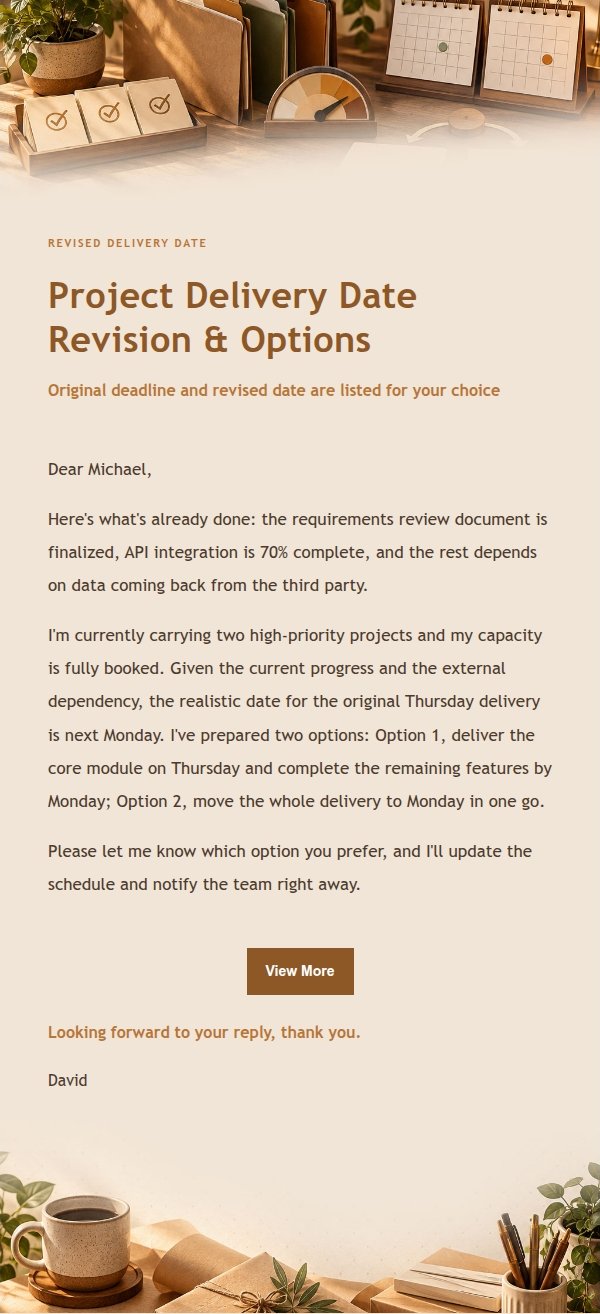 Amber Workbench Priority Conflict Email 2
