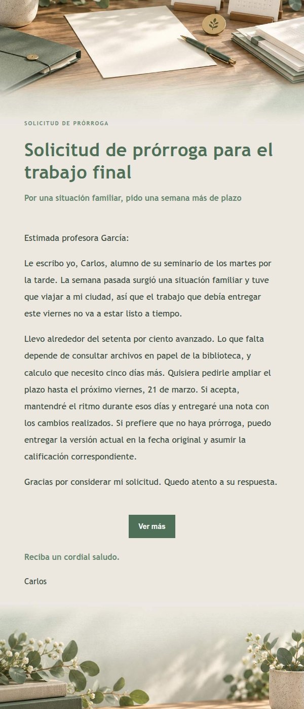 Solicitud Formal Estilo Estudio Salvia