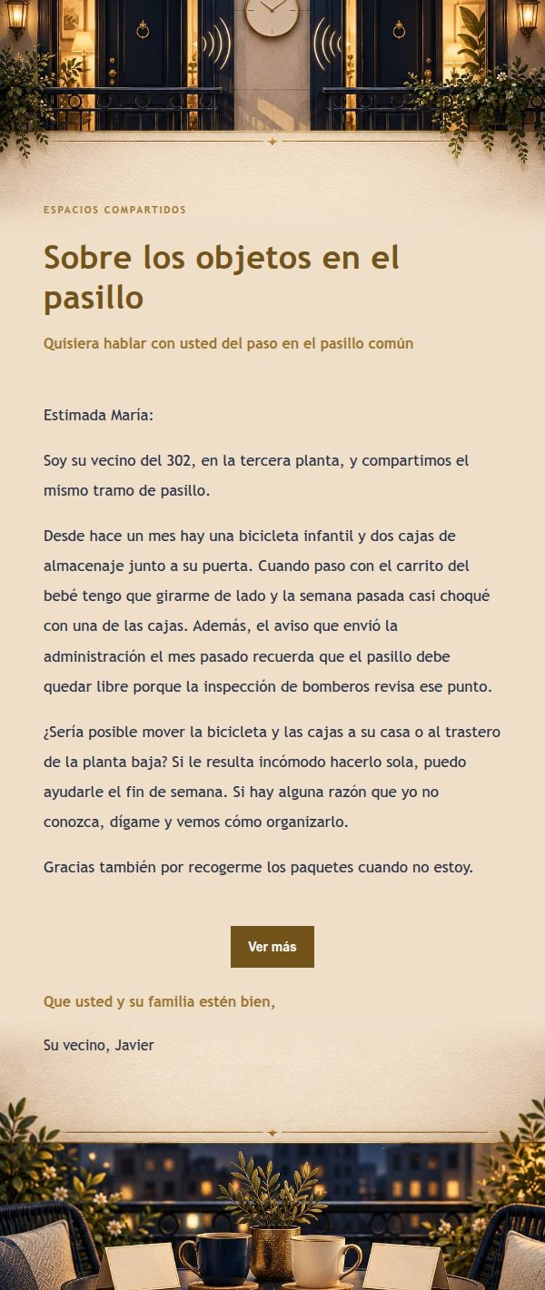 Carta Nocturna para Vecinos 2