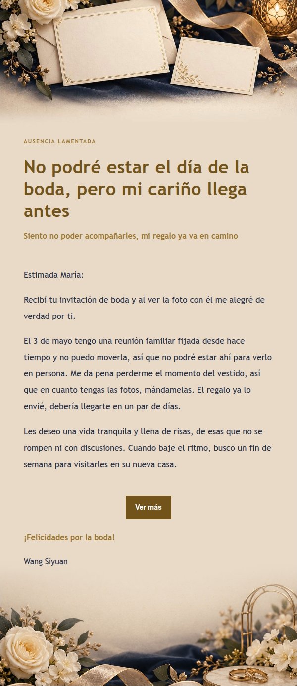 Carta Nocturna para Declinar una Boda 2