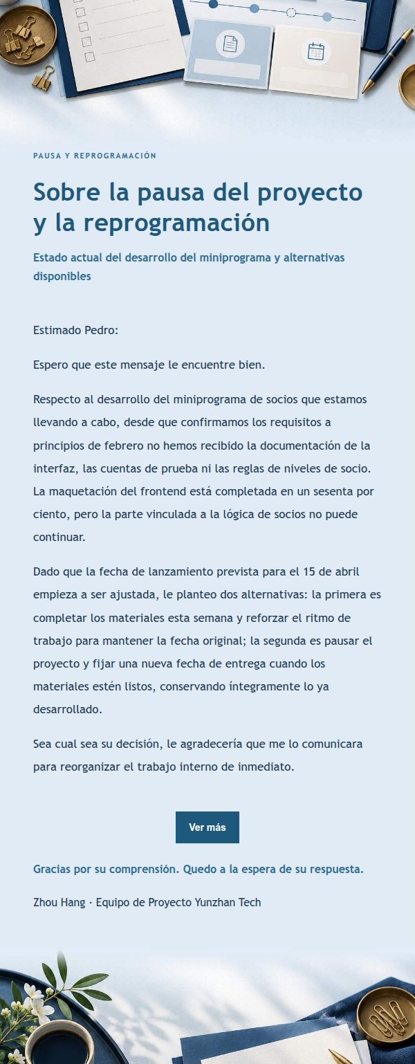 Recordatorio de Materiales Pendientes y Opciones de Calendario 2