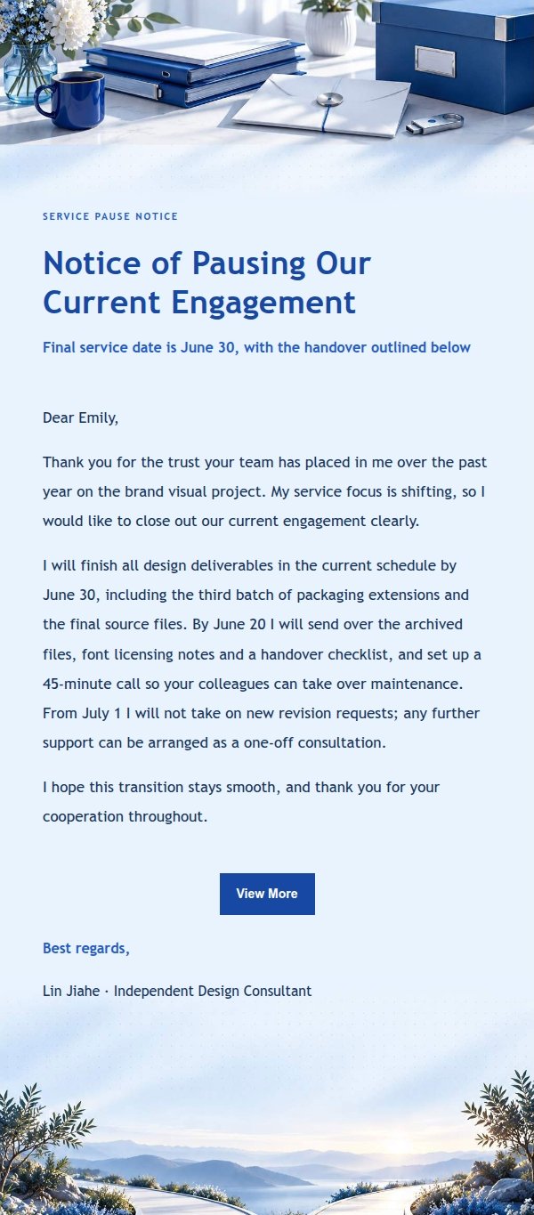 Cobalt Editorial Freelancer Offboarding Email