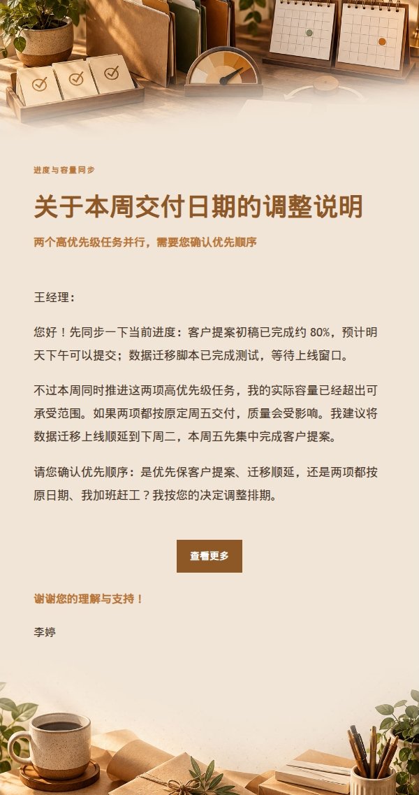 琥珀工作台优先级冲突说明邮件