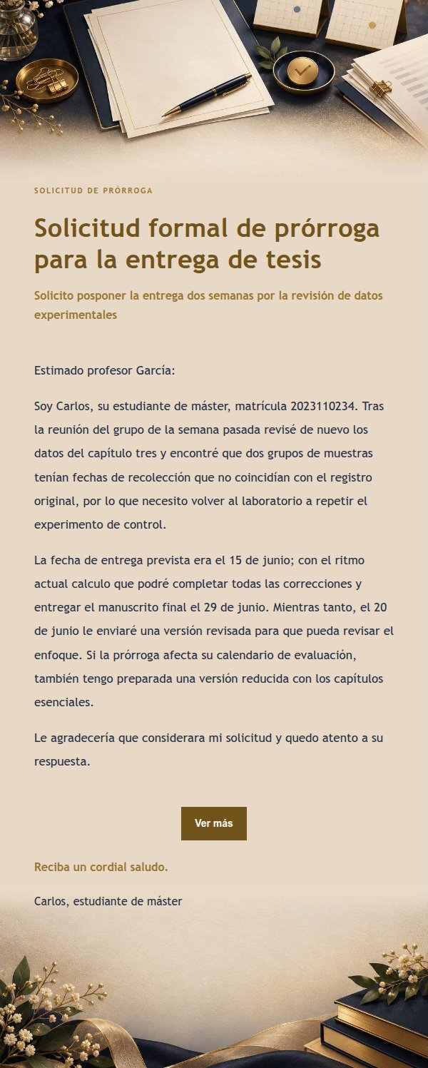 Carta Formal de Solicitud Nocturna
