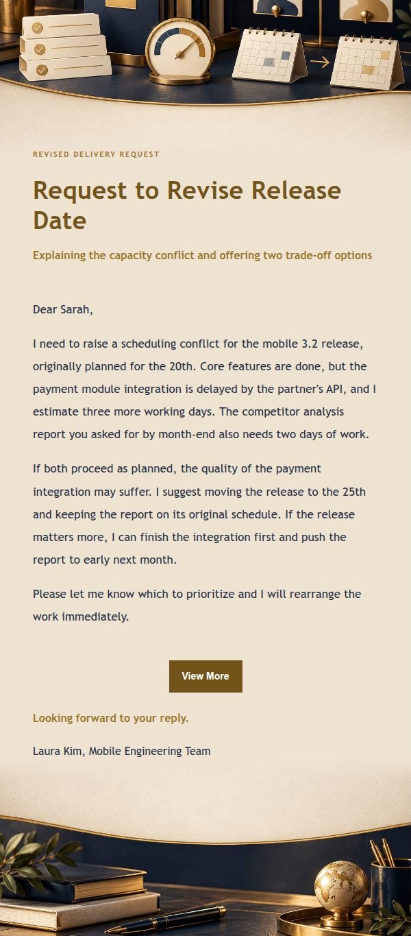 Midnight Gilded Priority Conflict Email 2
