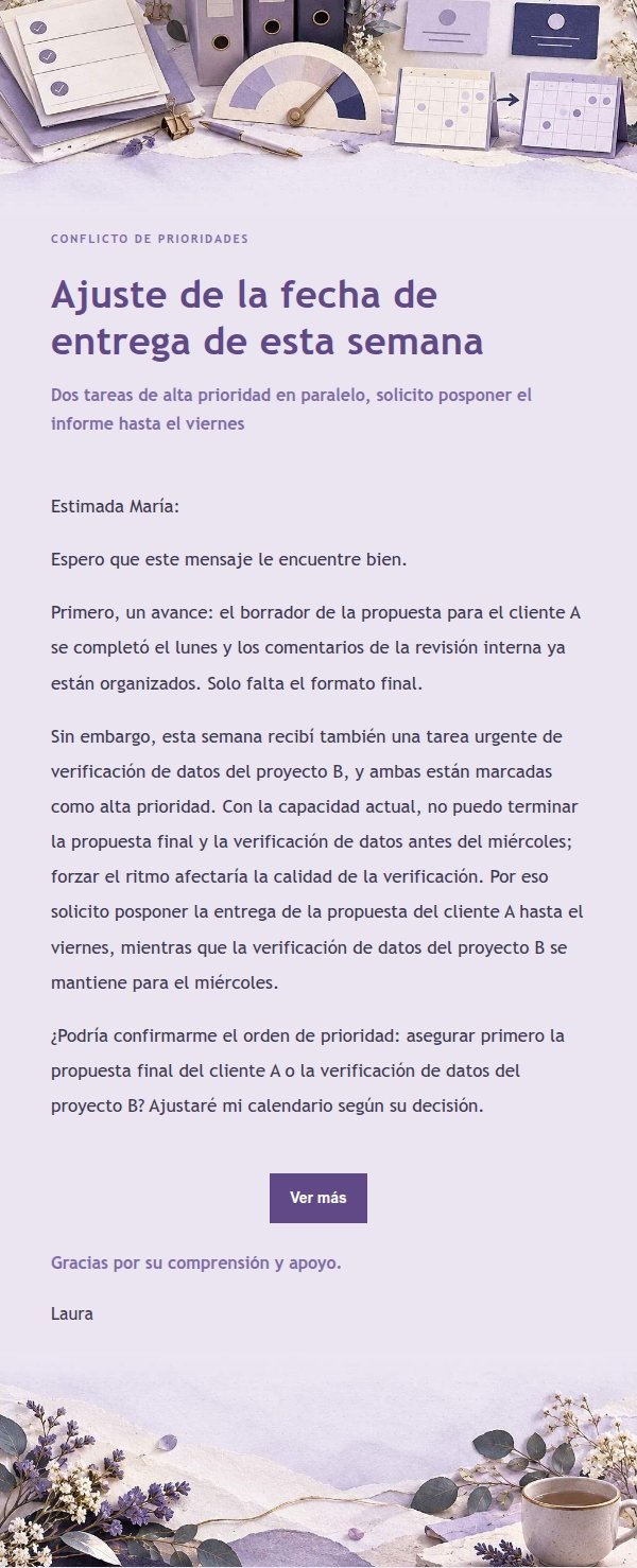 Lila Papelería · Conflicto de Prioridades y Fecha de Entrega