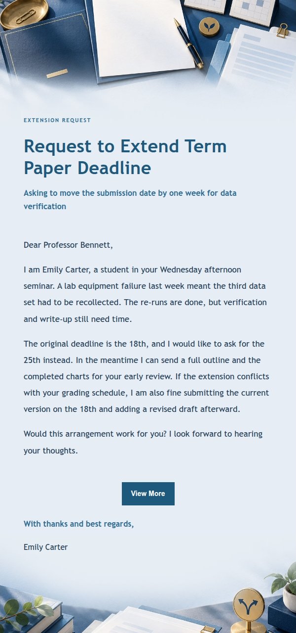 Navy Ledger Formal Request Email