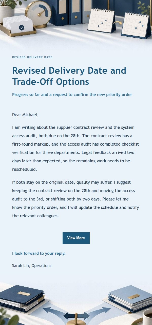 Deep Navy Ledger Priority Conflict Email 2