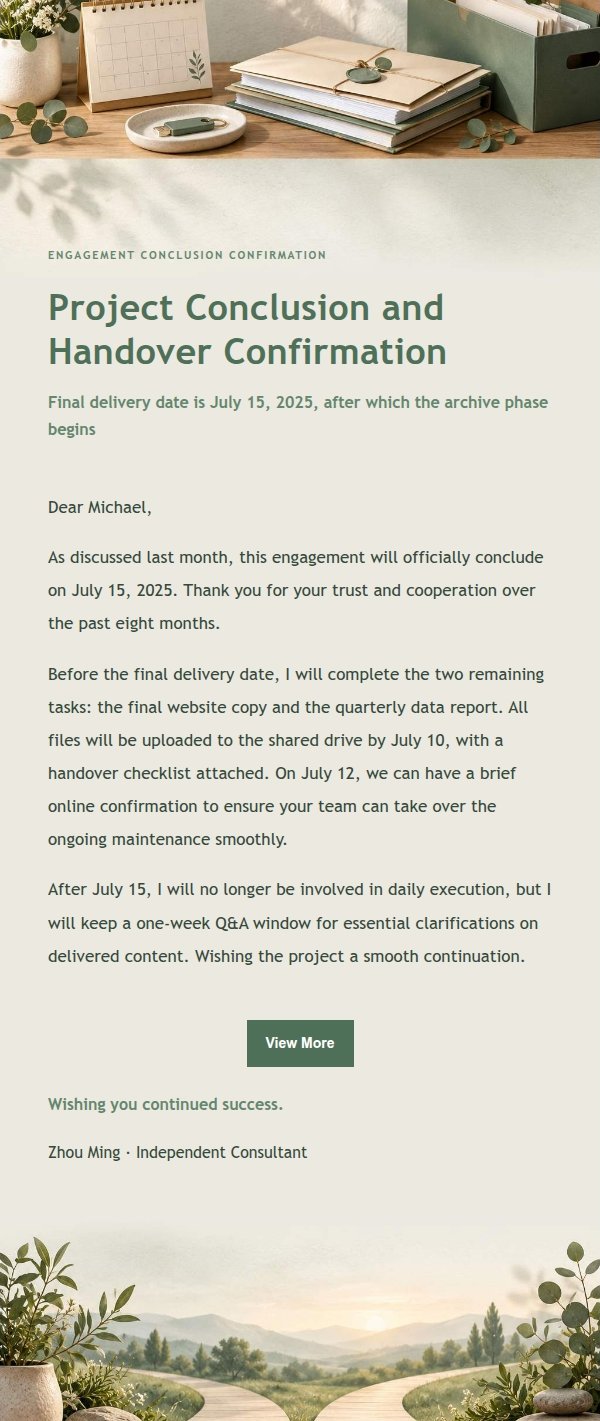 Sage Studio Freelancer Service Pause Email 2