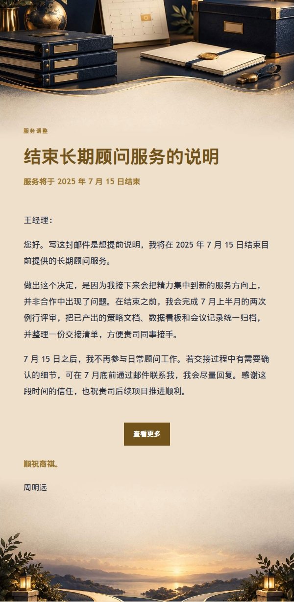 深夜鎏金信笺·合作暂停或结束通知 2