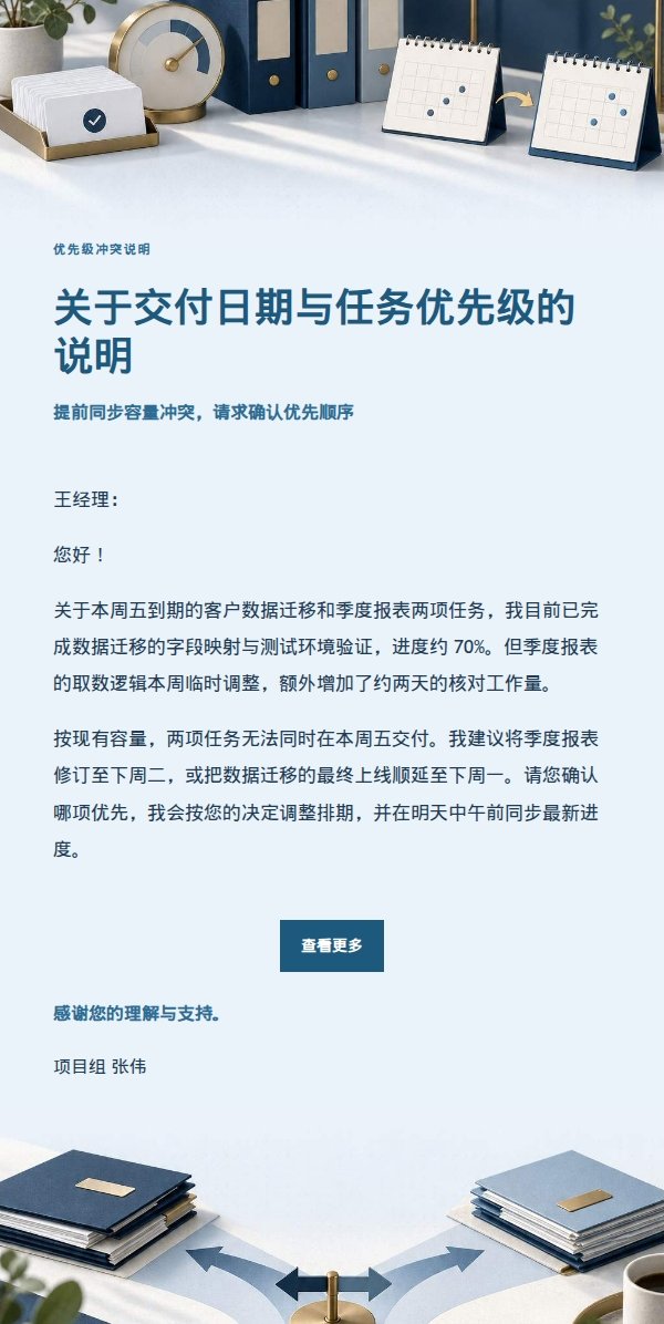 深蓝账本优先级冲突说明邮件