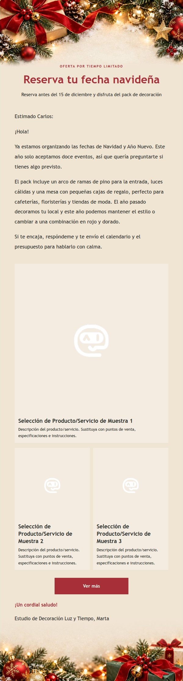 Correo de Regalos Navideños Clásico 2
