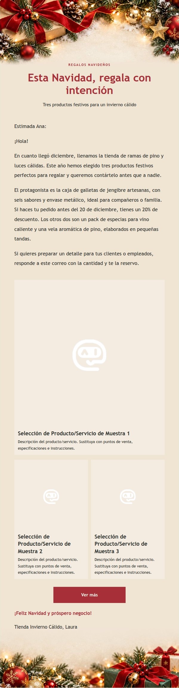 Correo de Regalos Navideños Clásico