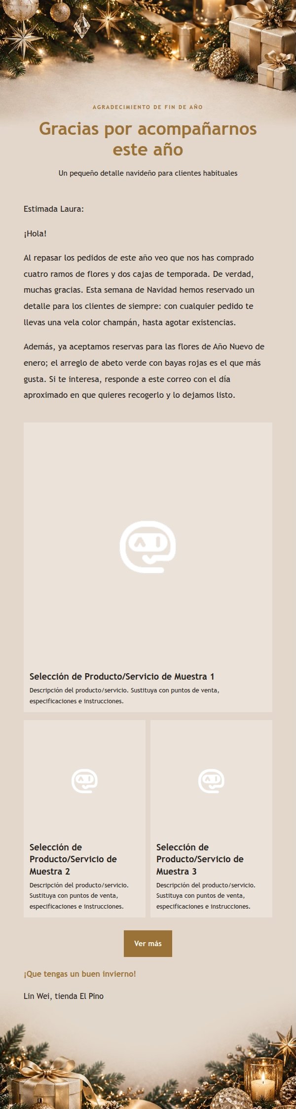 Correo de Navidad con Toque de Lujo 2