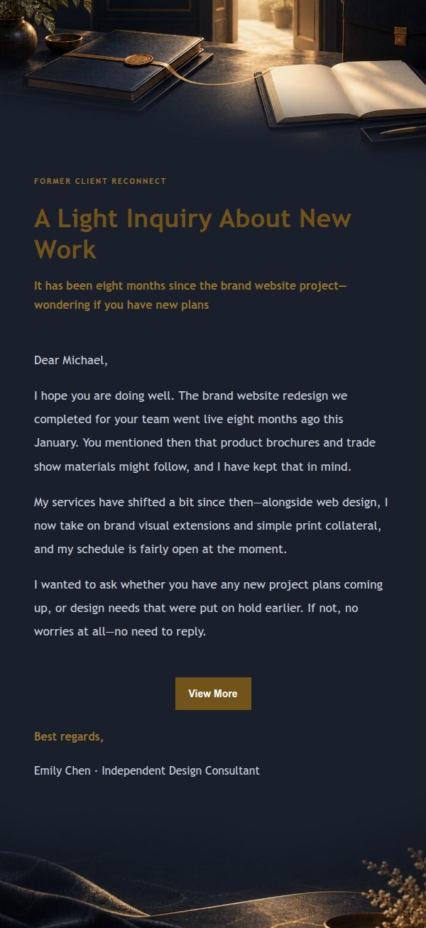 Midnight Gold Client Reconnect Email