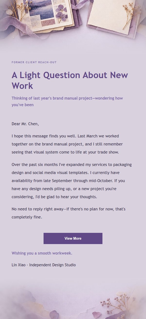 Lilac Folio Client Reconnect Email