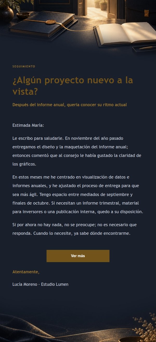 Reconexión con Antiguos Clientes en Azul Noche y Oro 2