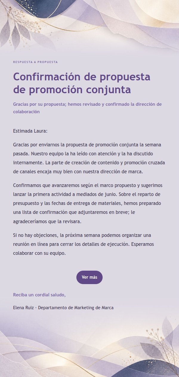 Respuesta Moderna de Marca · Papel Lila