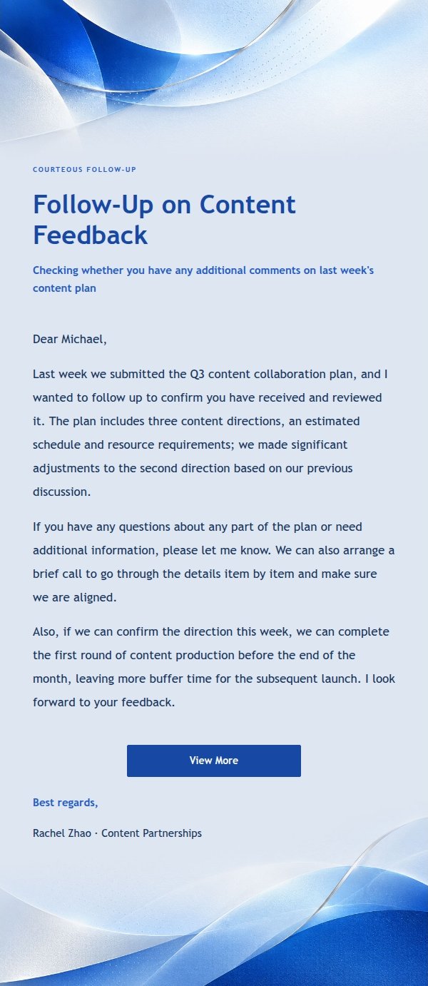 Cobalt Modern Brand Reply Email 2