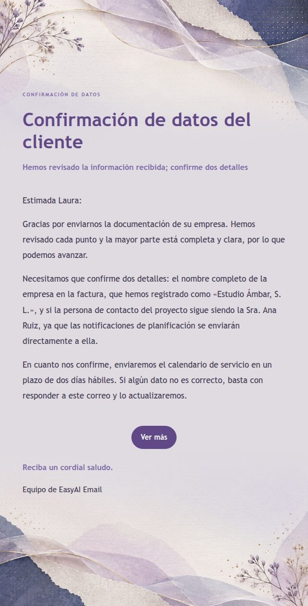 Respuesta Transaccional Clara · Papel Lila