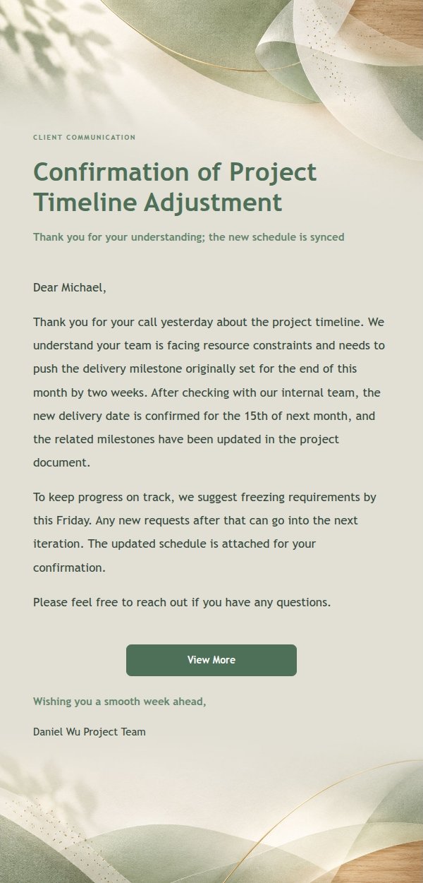 Modern Brand Reply: Sage Natural Whitespace 2