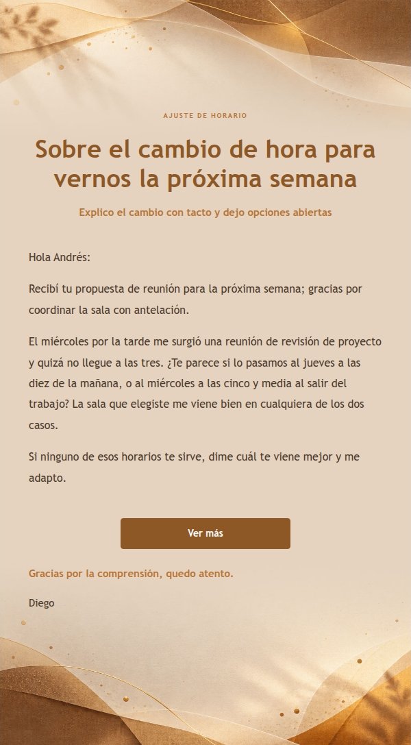 Respuesta Cálida en Papel Ambar 2