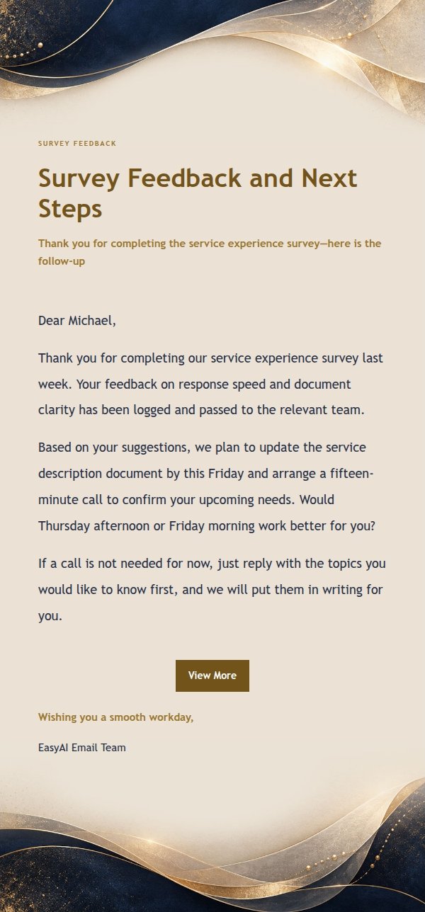 Clear Transactional Reply · Midnight Gilded Letter 2